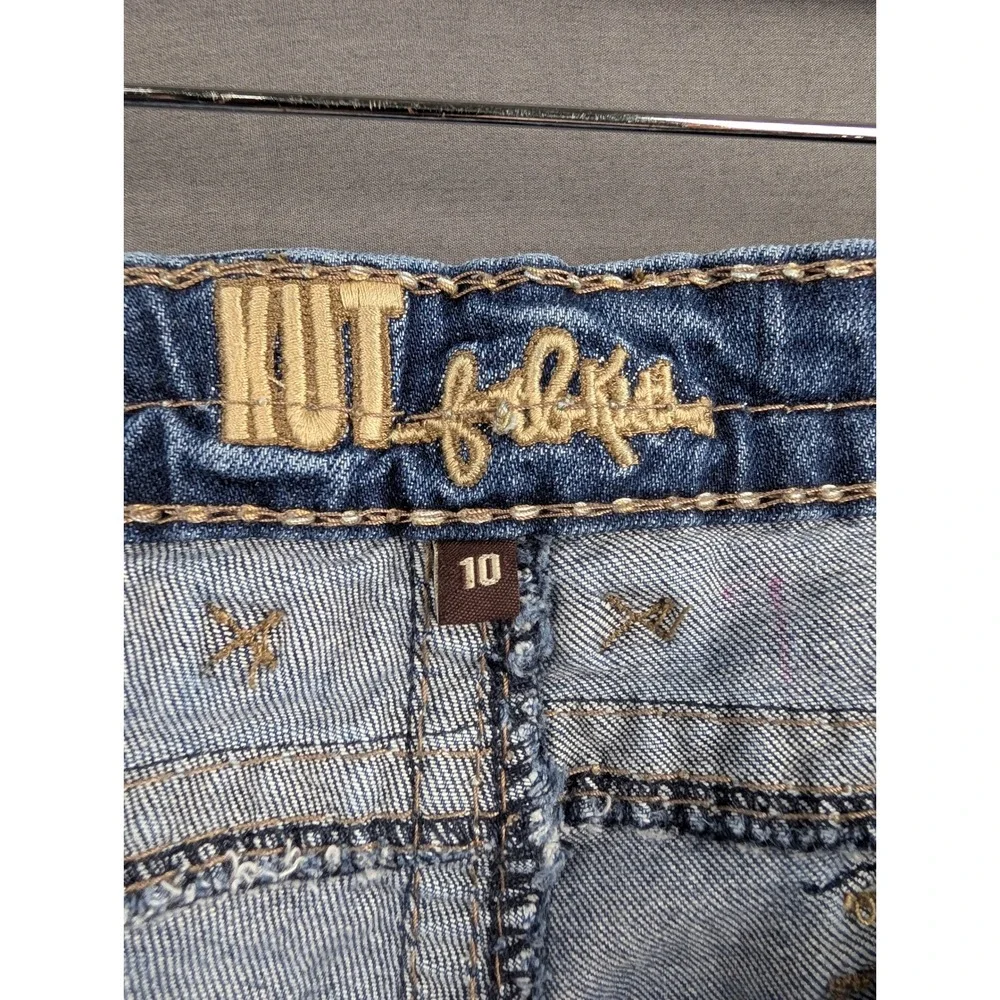 KUT‎ from the Kloth Women Blue Straight Leg Denim Jeans Size 10